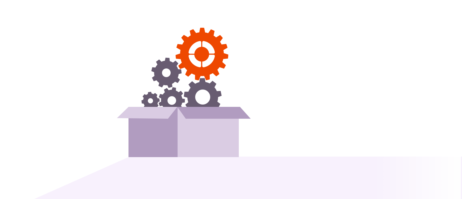 box full of gears and one zentyal gear