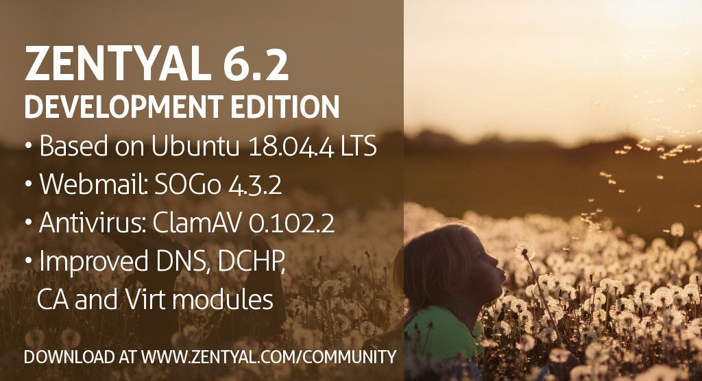 Zentyal Server Development Edition 6.2 Released