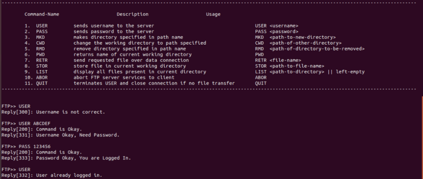 mkd ftp command